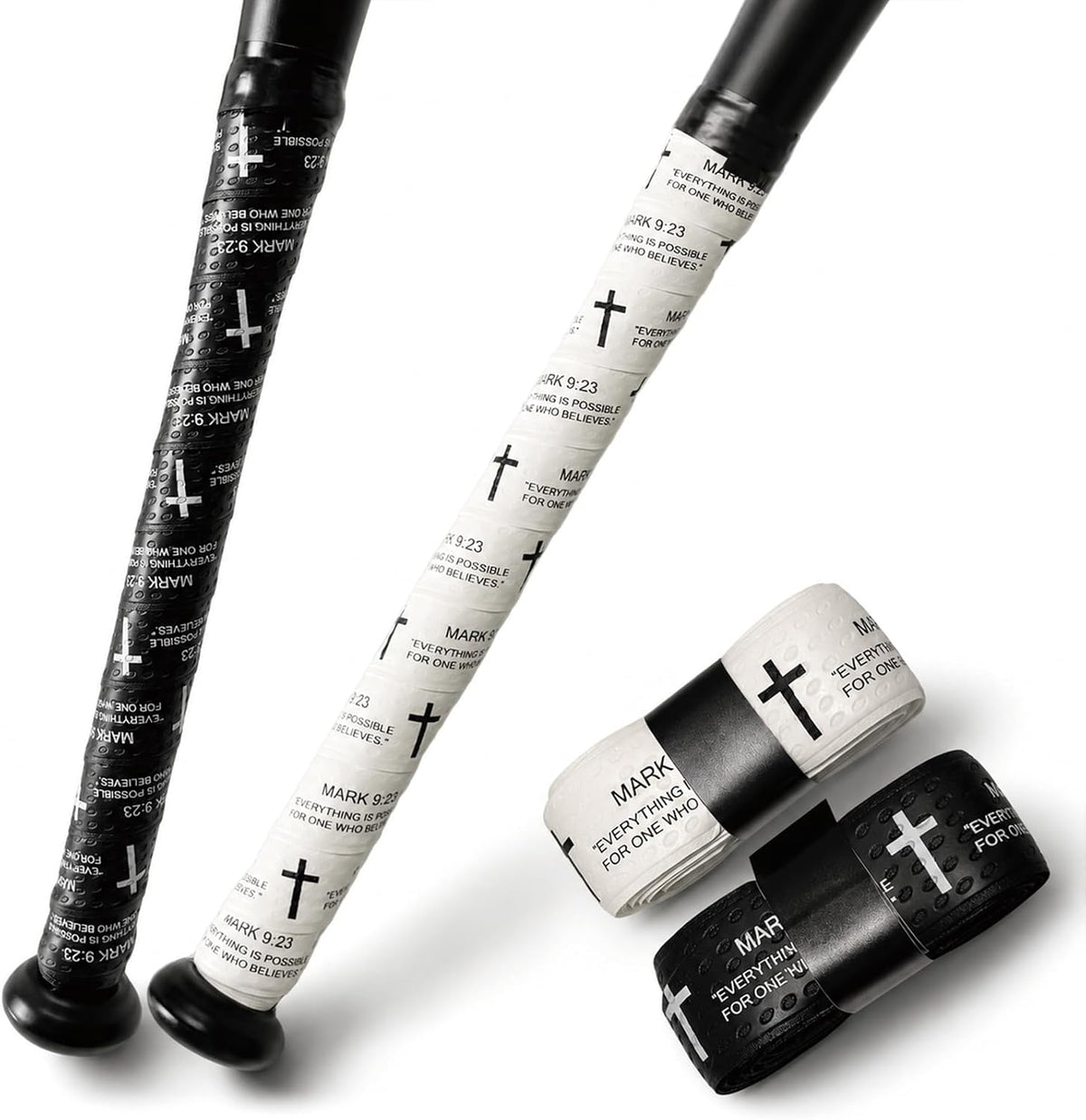 2 Pack Cross Baseball Bat Grip Tape,1.1MM Softball Bat Grip Tape