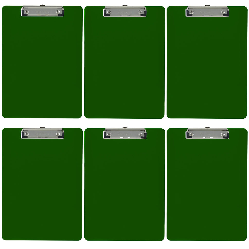 Trade Quest Black Plastic Clipboards Letter Size Low Profile (6-Pack)