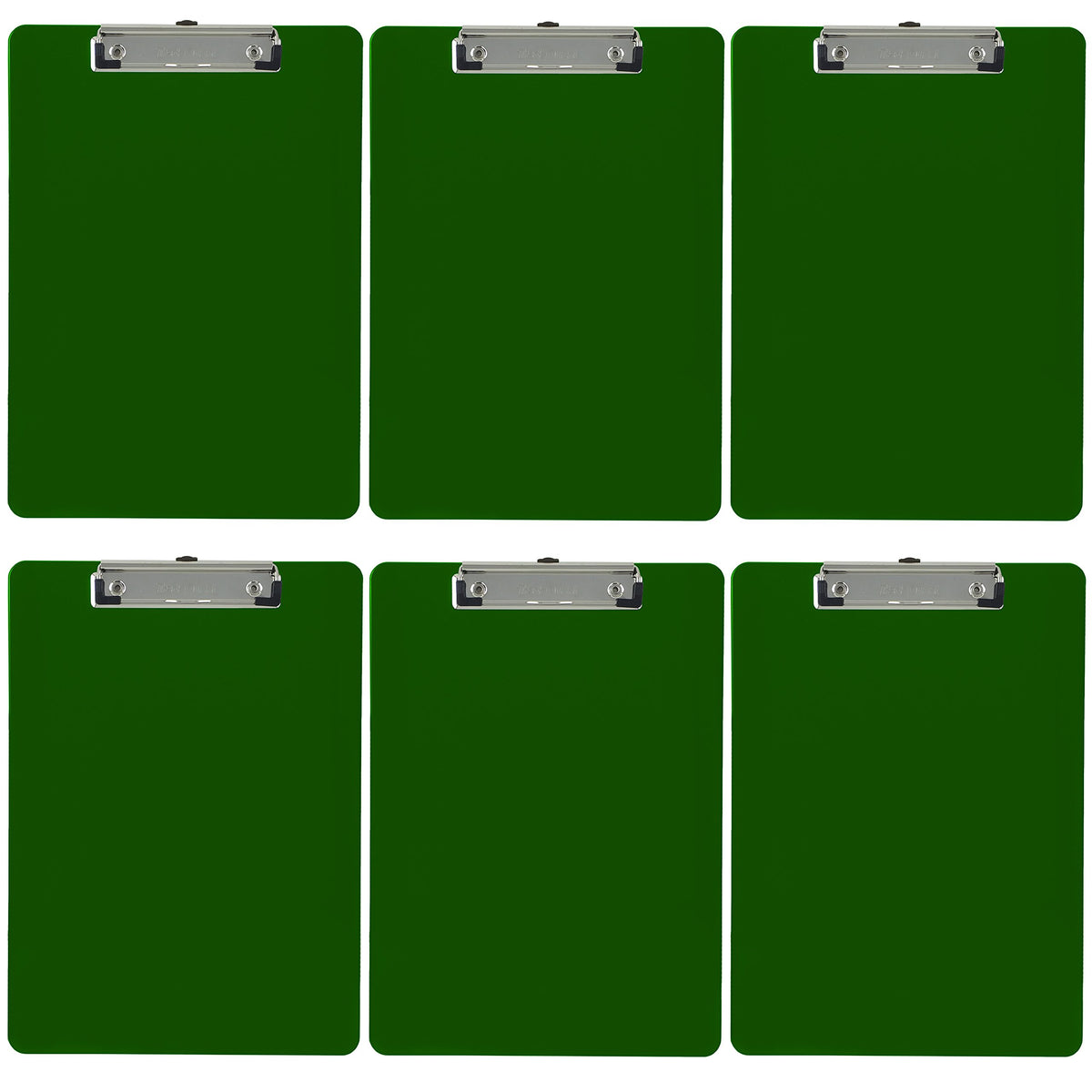 Trade Quest Black Plastic Clipboards Letter Size Low Profile (6-Pack)