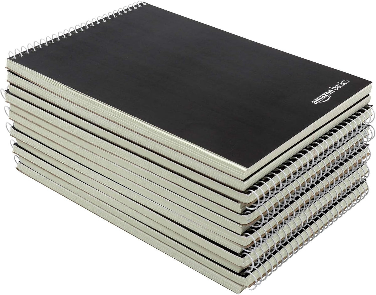 Amazon Basics Steno Notebooks, Gregg Rule, Green Paper for Notes, 80 Sheets, 6" x 9"