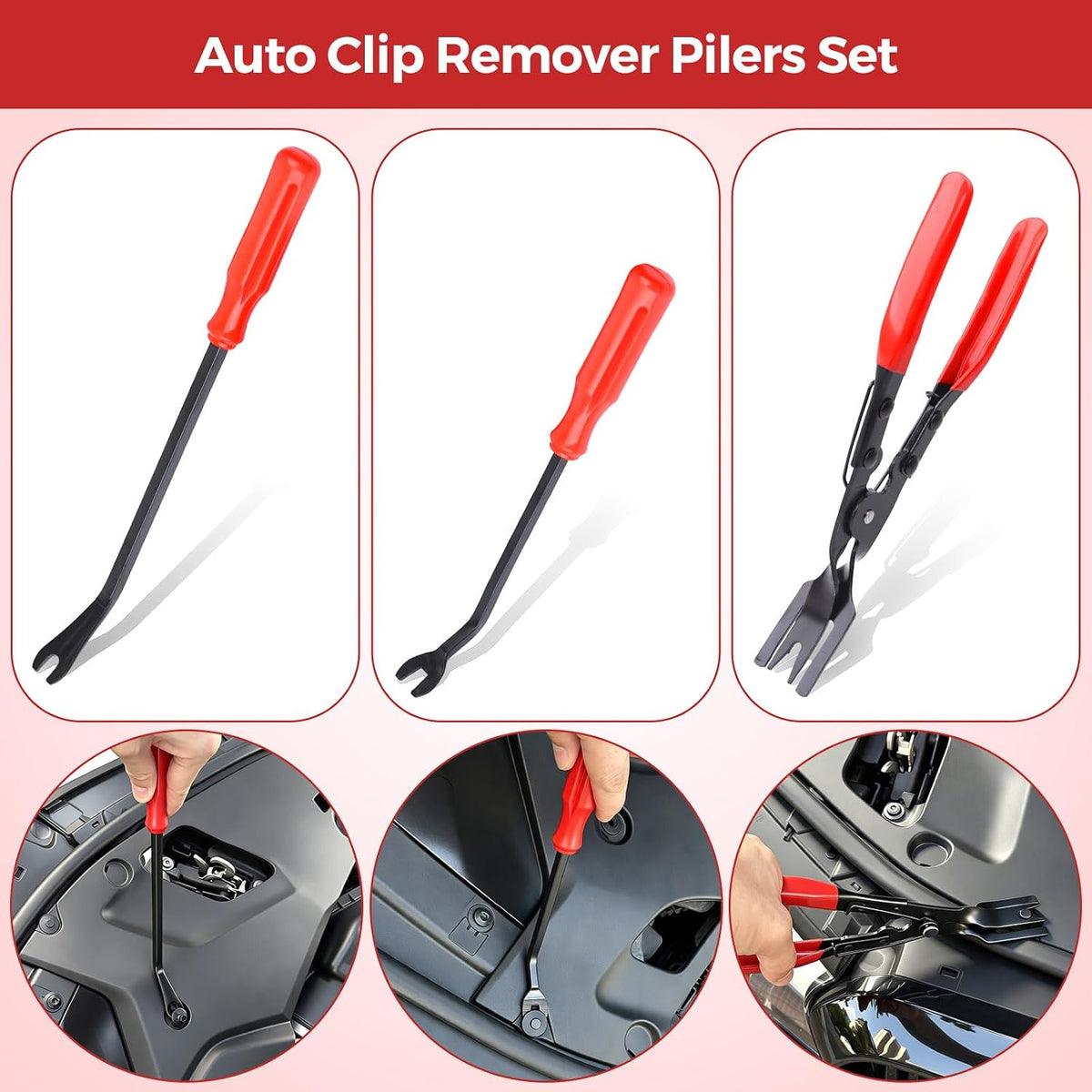 24 Pcs Car Trim Removal Tool Kit with Plastic Trim Removal Tool