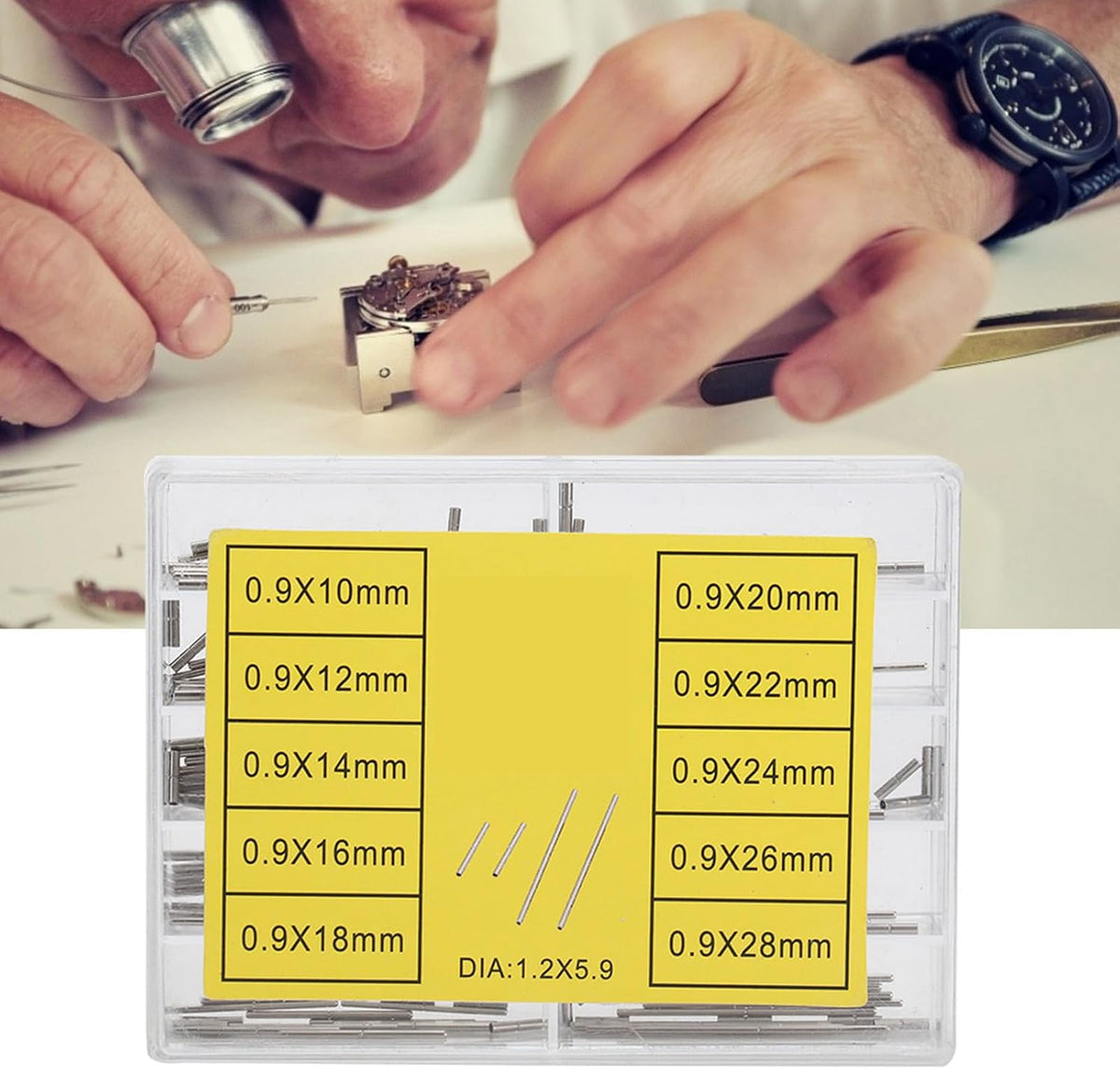 10 Types Watch Strap Watchband Tubes Pins Watch Repairing Tool Replacement Accessory