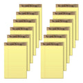 TOPS Second Nature 100% Recycled Legal Pad, 5 x 8 Inches, Perforated, Canary, Narrow Rule