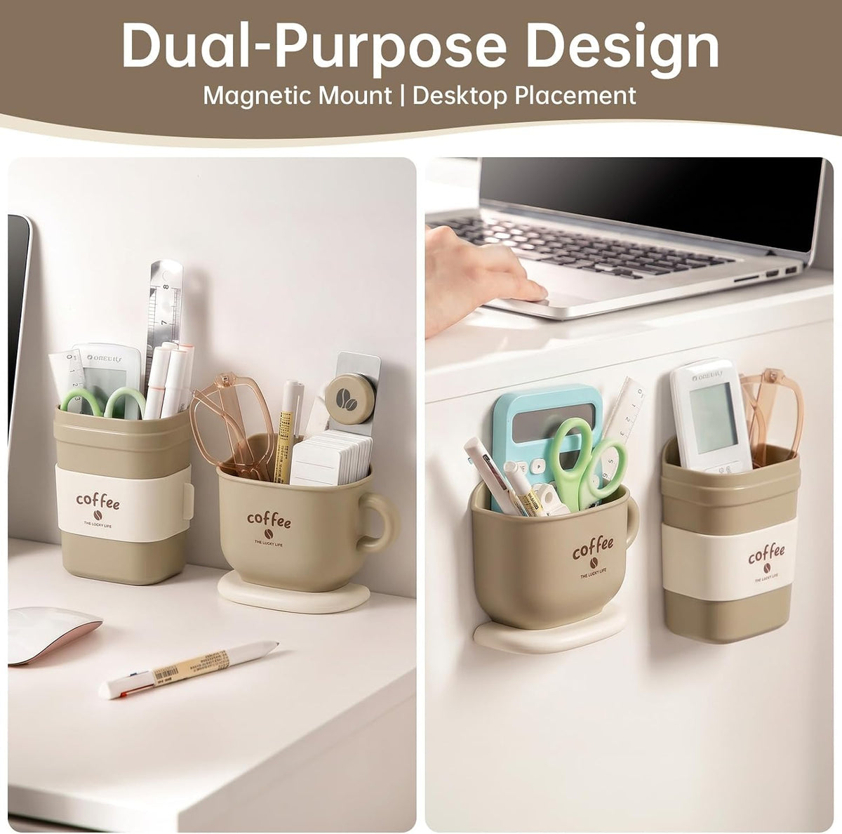 Magnetic Pen Holder 2 Pack, Whiteboard Dry Erase Marker Holder