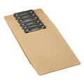 Amazon Basics Hardboard Office Clipboard, Low-Profile, Letter Size, 9" x 12.5", Brown