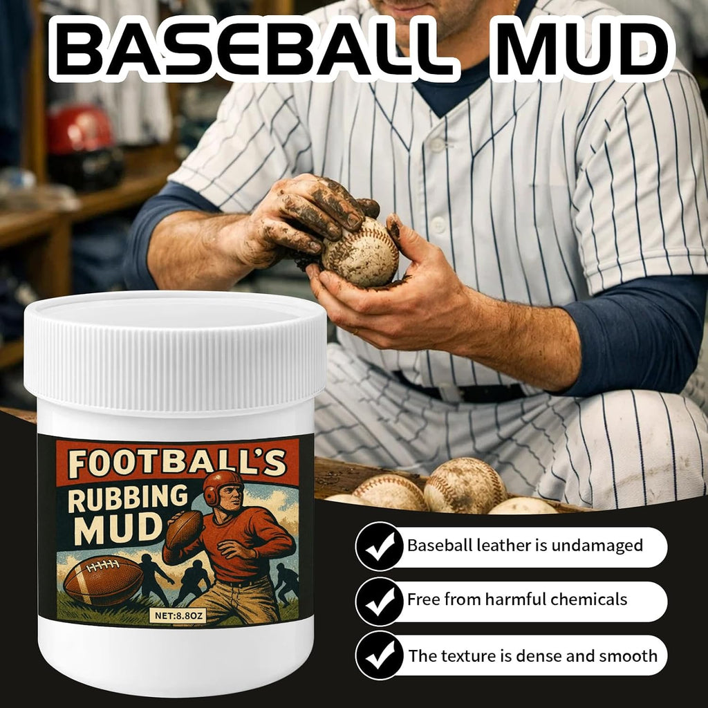 TBTFW Baseball Mud, Enhance Grip and Deepen Leather Color-8oz