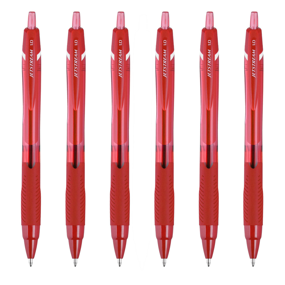 Uni-Ball Jetstream Elements Ballpoint Pen, Medium Point (1.0mm), Black Ink, 6 Pens
