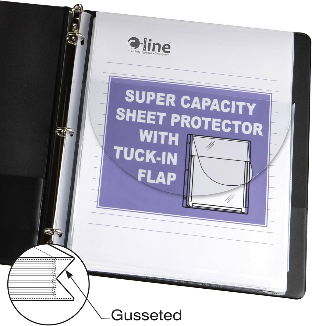 C-Line Super Capacity Sheet Protector, Clear, 10/Pack (61027)