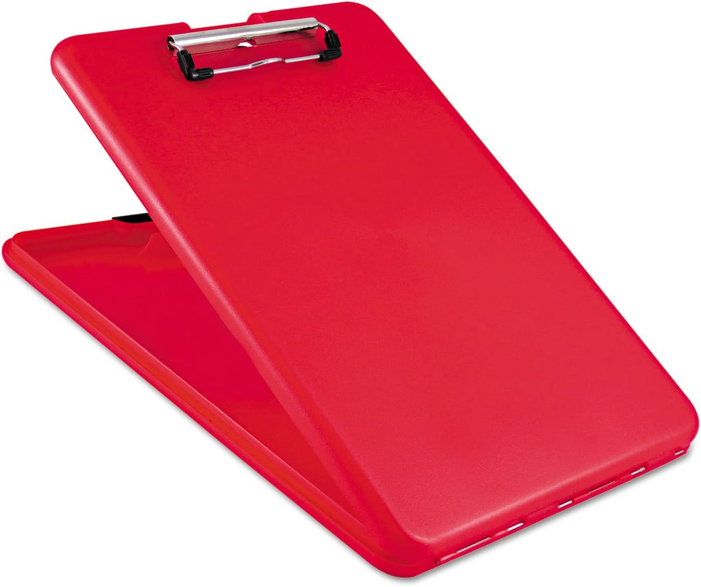 Saunders SlimMate Storage Clipboard, Slim Plastic, Letter Size, Red