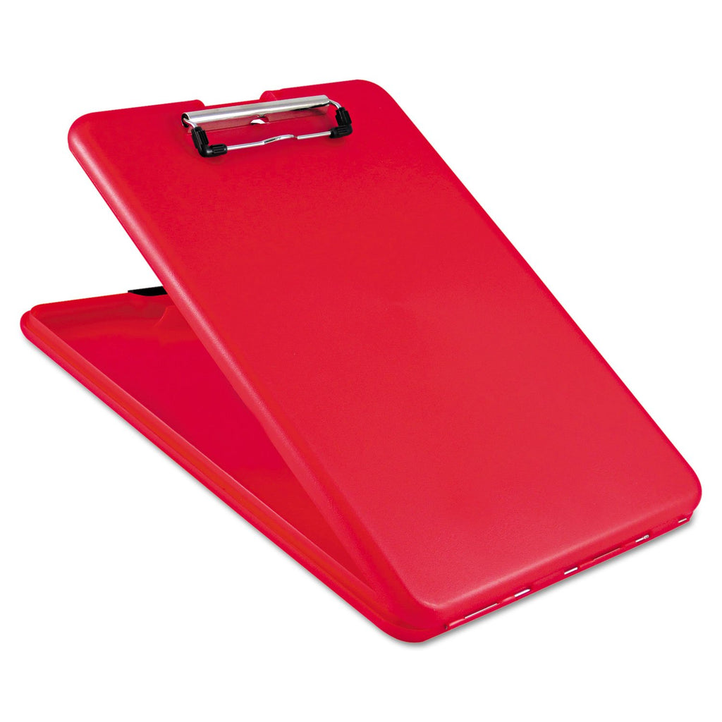 Saunders SlimMate Storage Clipboard, Slim Plastic, Letter Size, Red