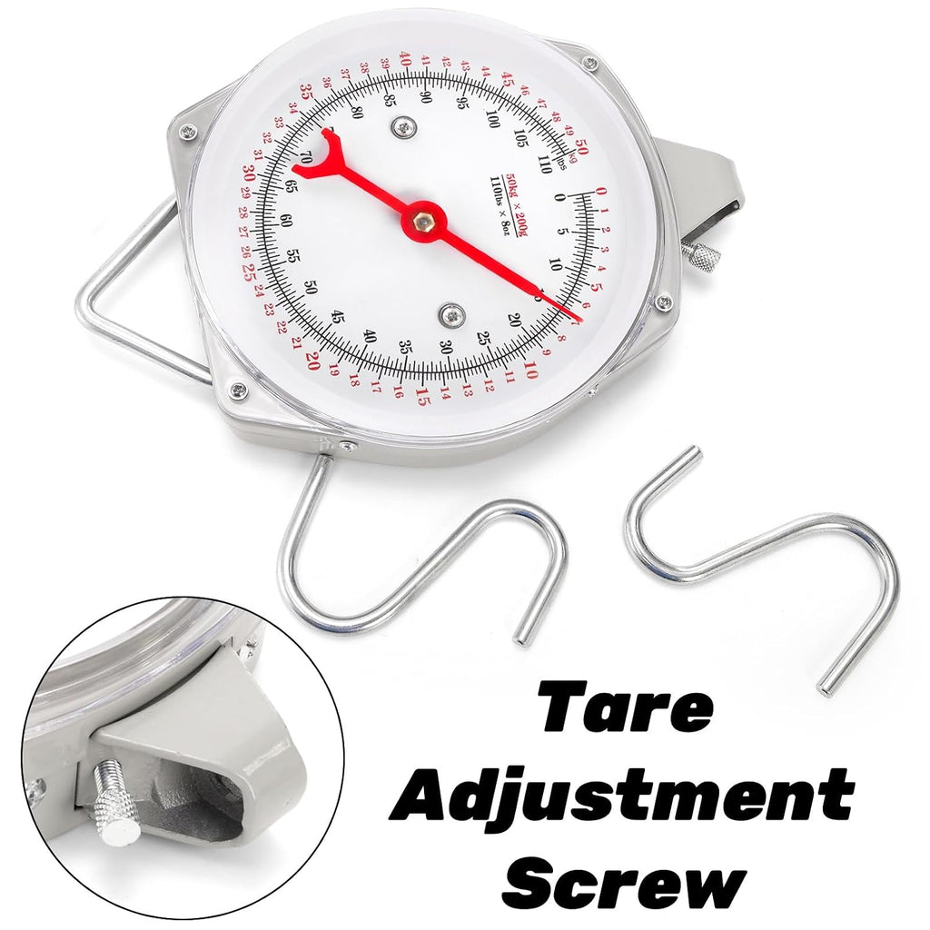 Precision Hanging Scale, 110 LB / 50KG Luggage Weight Scale