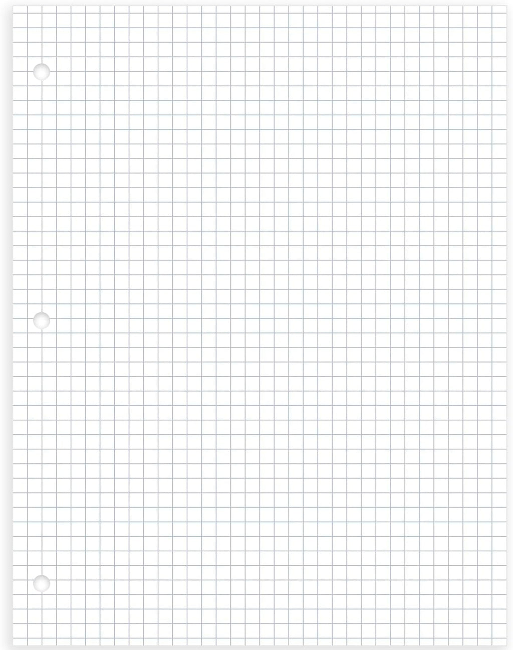 Mead Loose Leaf Paper, Graph Ruled Filler Notebook Paper, 8" x 10-1/2", 400 Sheets