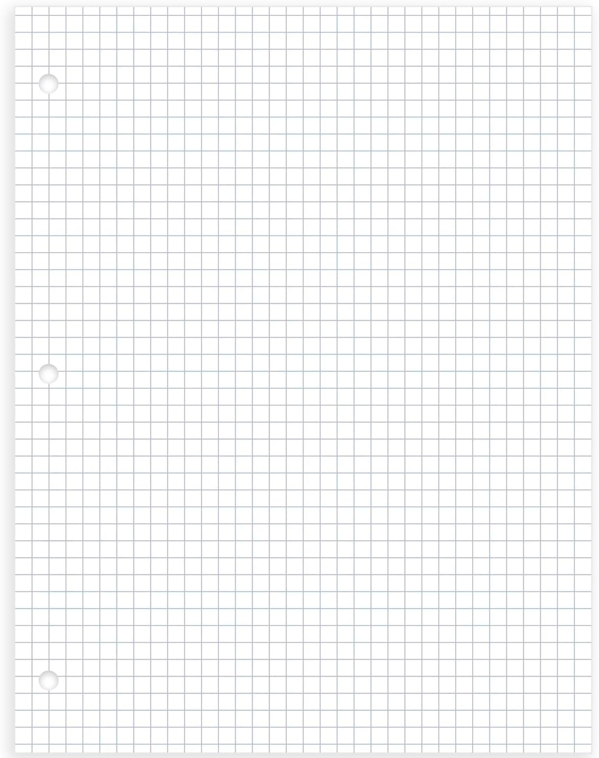 Mead Loose Leaf Paper, Graph Ruled Filler Notebook Paper, 8" x 10-1/2", 400 Sheets