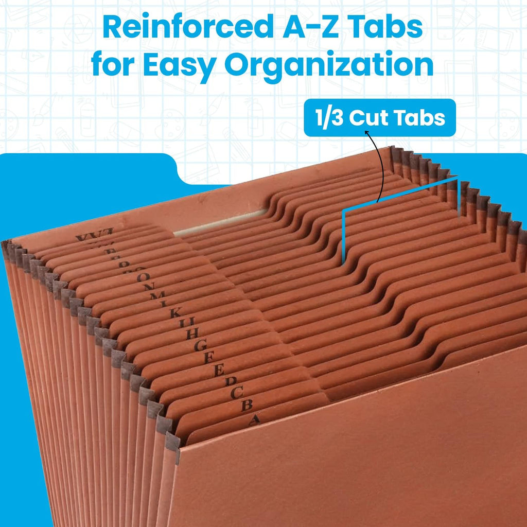 Globe-Weis Pendaflex Heavy Duty Expanding File, File Organizer for School