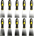 10Pcs Putty Knife Set, 2 Inch Stainless Steel Spackle Knives