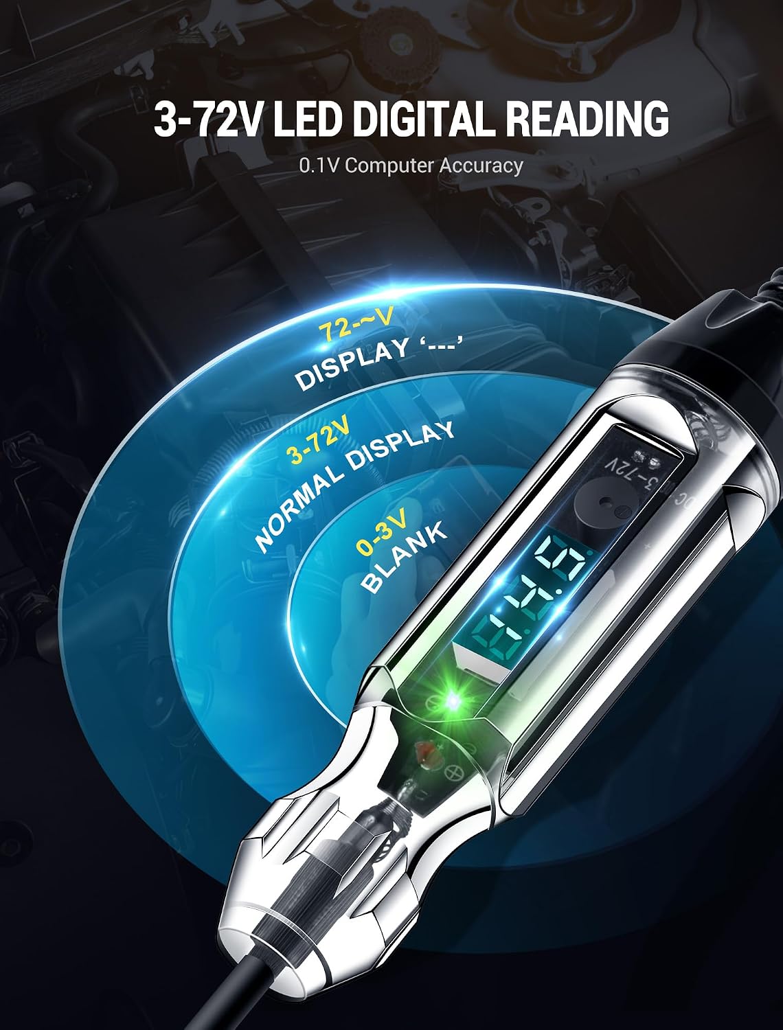 3-72V Buzzer Automotive Test Light Circuit Tester