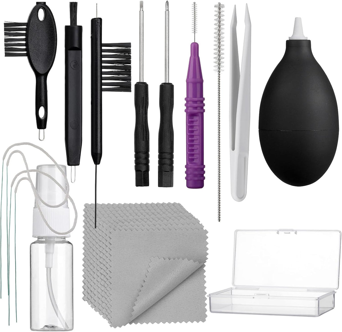 Hearing Aid Cleaning Kit Multipurpose Tools for Hearing Amplifier Earbuds
