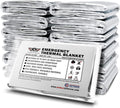 EVERLIT Survival Emergency Mylar Thermal Blankets -Space Blanket Survival kit Camping
