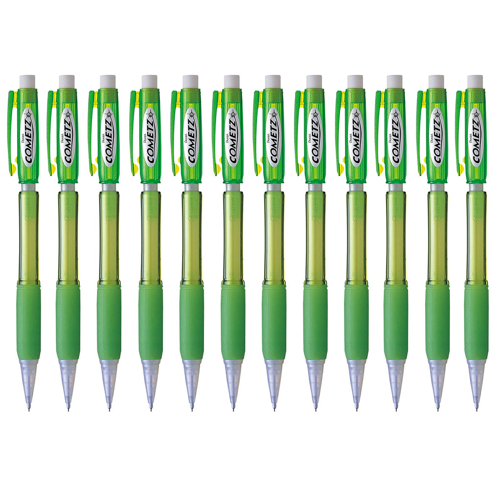 Pentel Cometz Automatic Pencil, 0.9mm, Orange Barrel, Box of 12 (AX119F)
