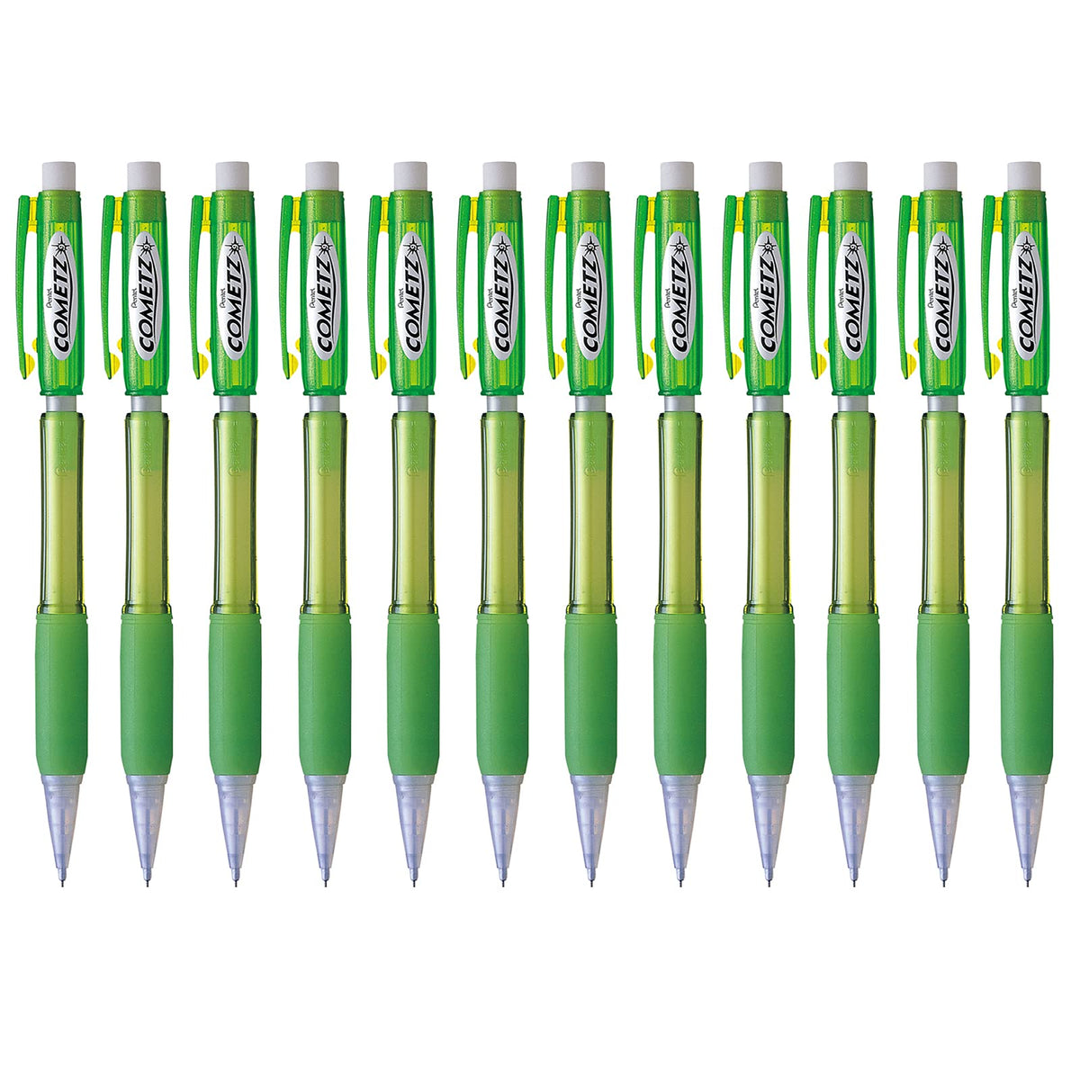 Pentel Cometz Automatic Pencil, 0.9mm, Orange Barrel, Box of 12 (AX119F)
