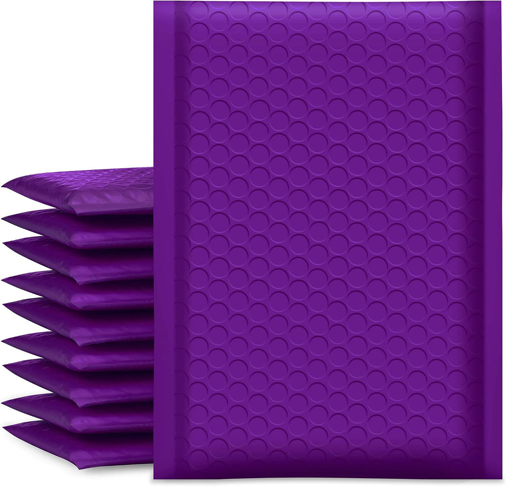 UCGOU Bubble Mailers 6x10 Inch Purple 25 Pack Poly Padded Envelopes Small Business