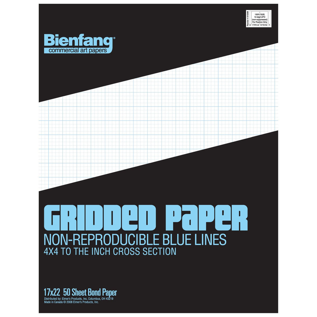 Bienfang Designer Grid Graph Paper Pad, 10x10 Cross Section, 8.5 x 11 Inches, 50 Sheets