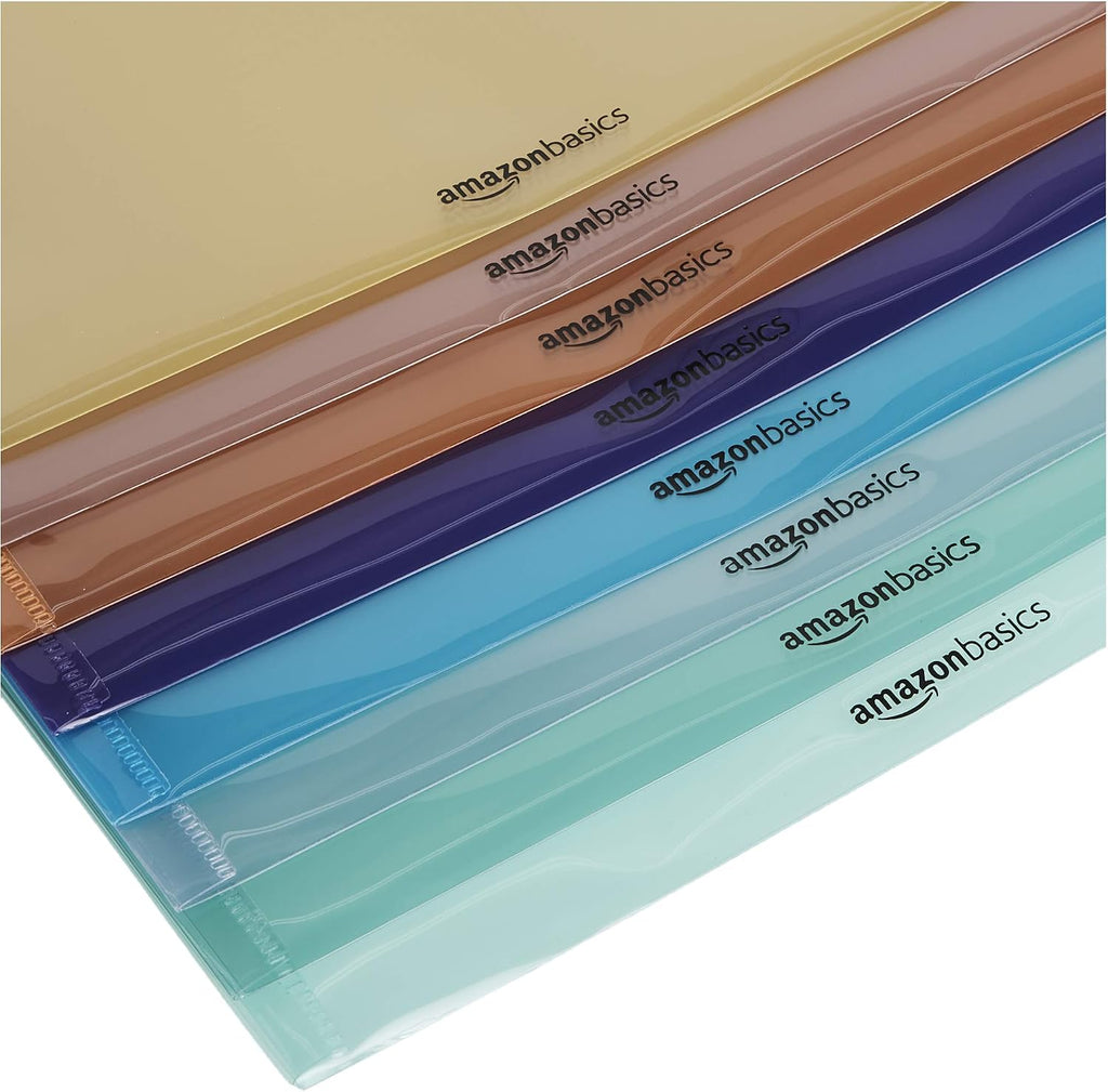 Amazon Basics Tab Dividers for 3 Ring Binder, Two Pocket, Letter Size