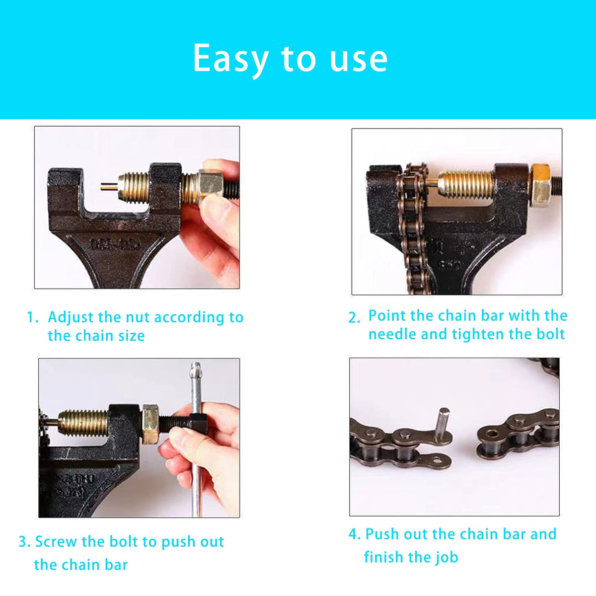 LUPING Chain Breaker Tool 420-530 for Dirt Bike Motorcycle Roller Chains
