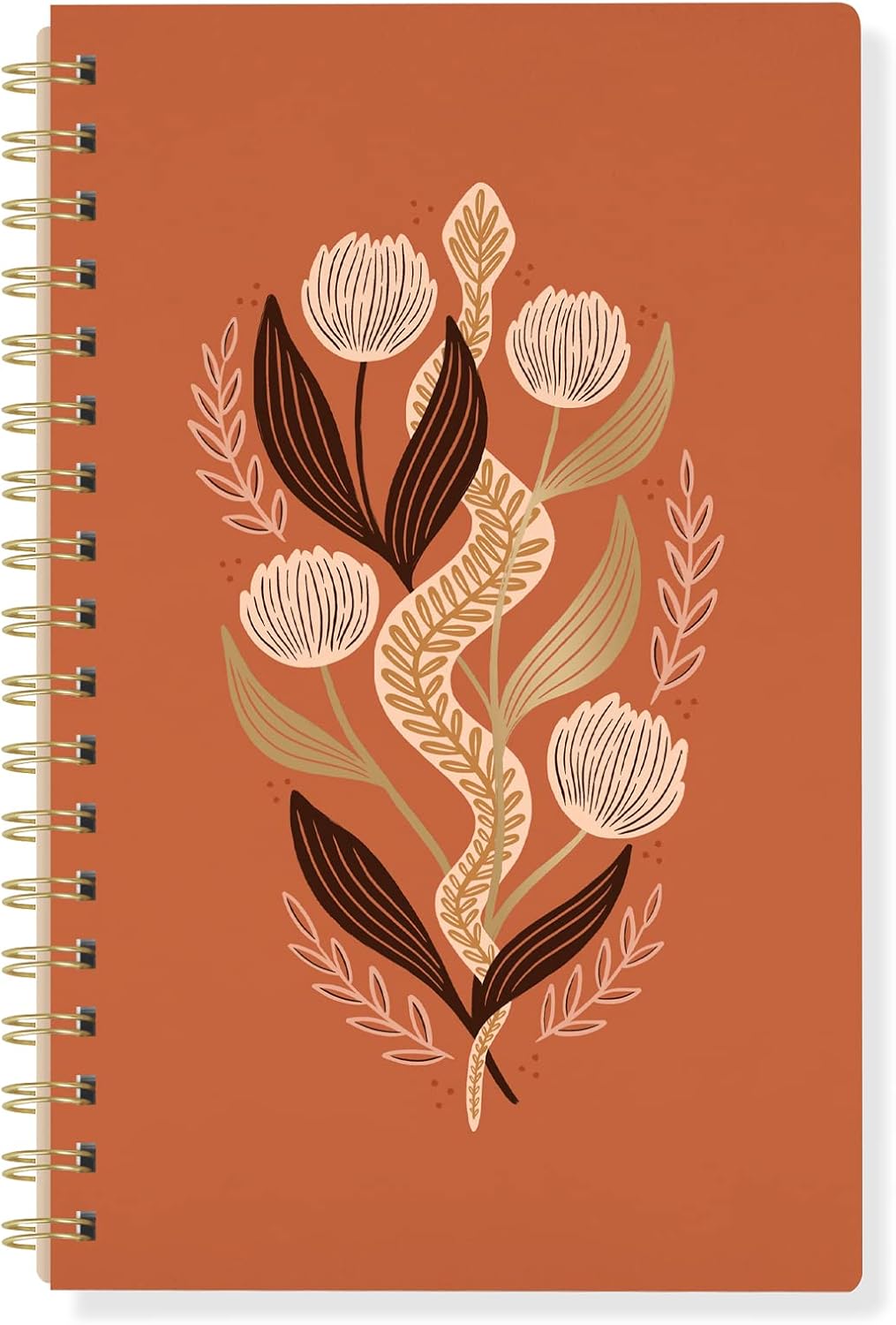 Fringe Signature Spiral Journal/Notebook, 160 Lined Pages, 6 x 9.5 Inches