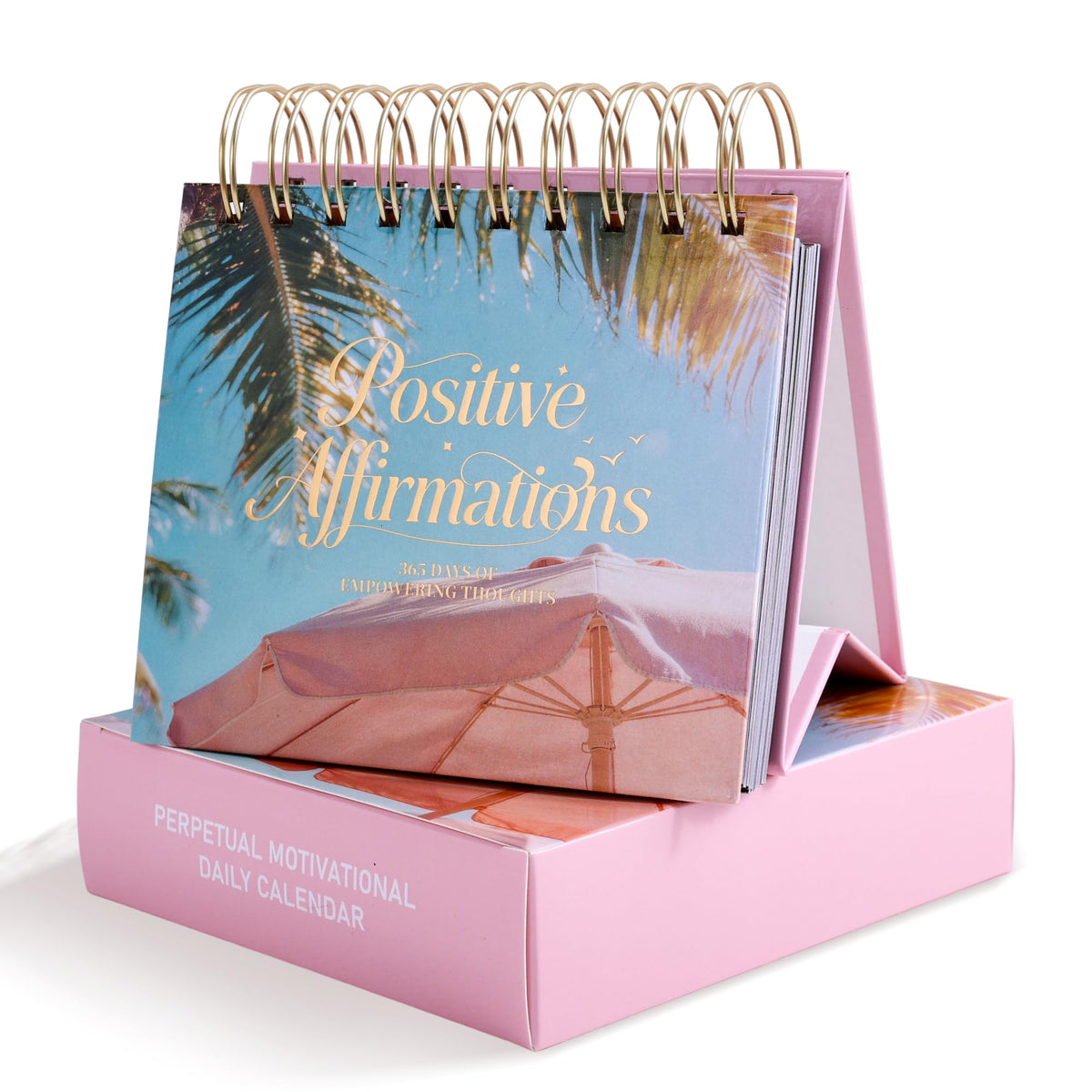 365-Day Inspirational Desk Calendar for Women - Large Coil Bound Motivational Desktop