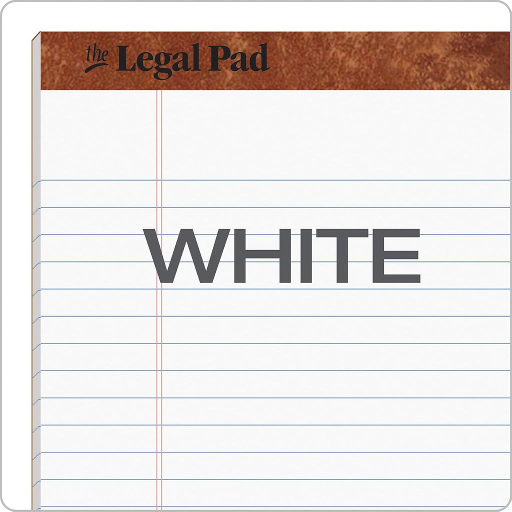 Tops The Legal Pad, 8-1/2 x 11-3/4 Inches, Perforated, White, Legal/Wide Rule