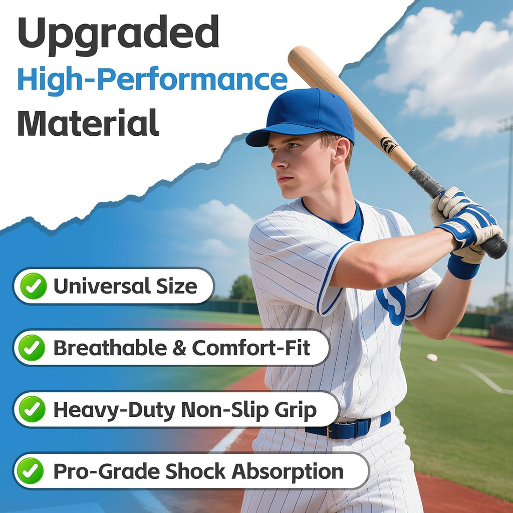 Maylanny 16.4 Ft x 1 in Pro Baseball Bat Grip Tape - PU with Starter Adhesive & Free