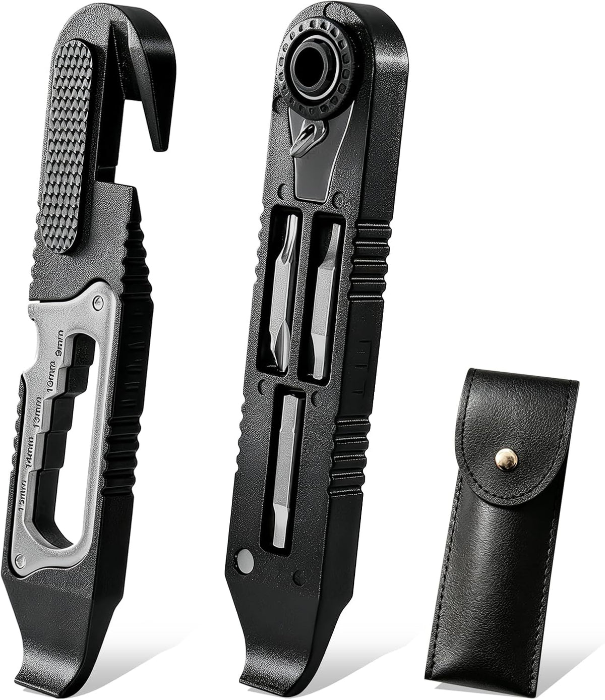 14-in-1 Bike Tire Levers Kit, Portable Bicycle Multi-Tool with Reversible Mini Ratchet