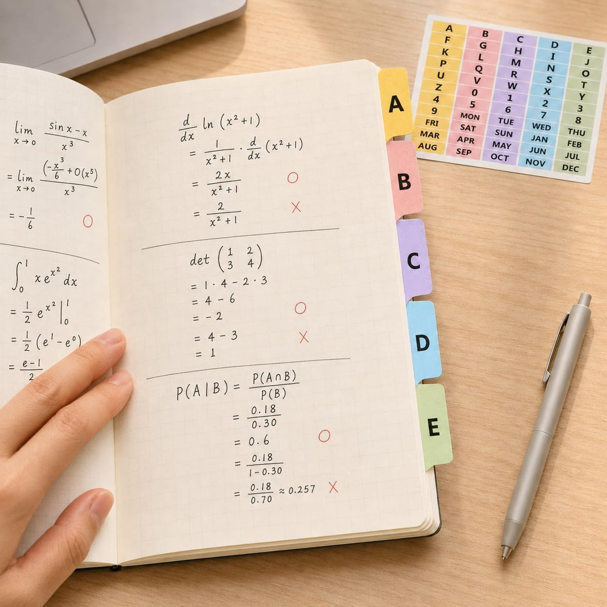 4x6 Index Card Dividers, 50 Pk Colorful Tabs for Flashcards & Study Notes