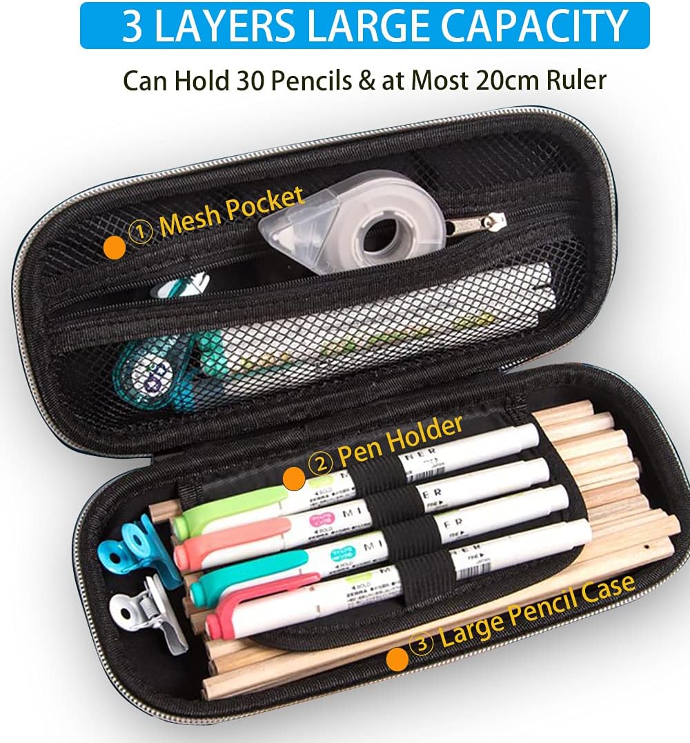 Pencil Case for Boys 3D EVA Cartoon Storage Pouch Pen Holder for School Kids