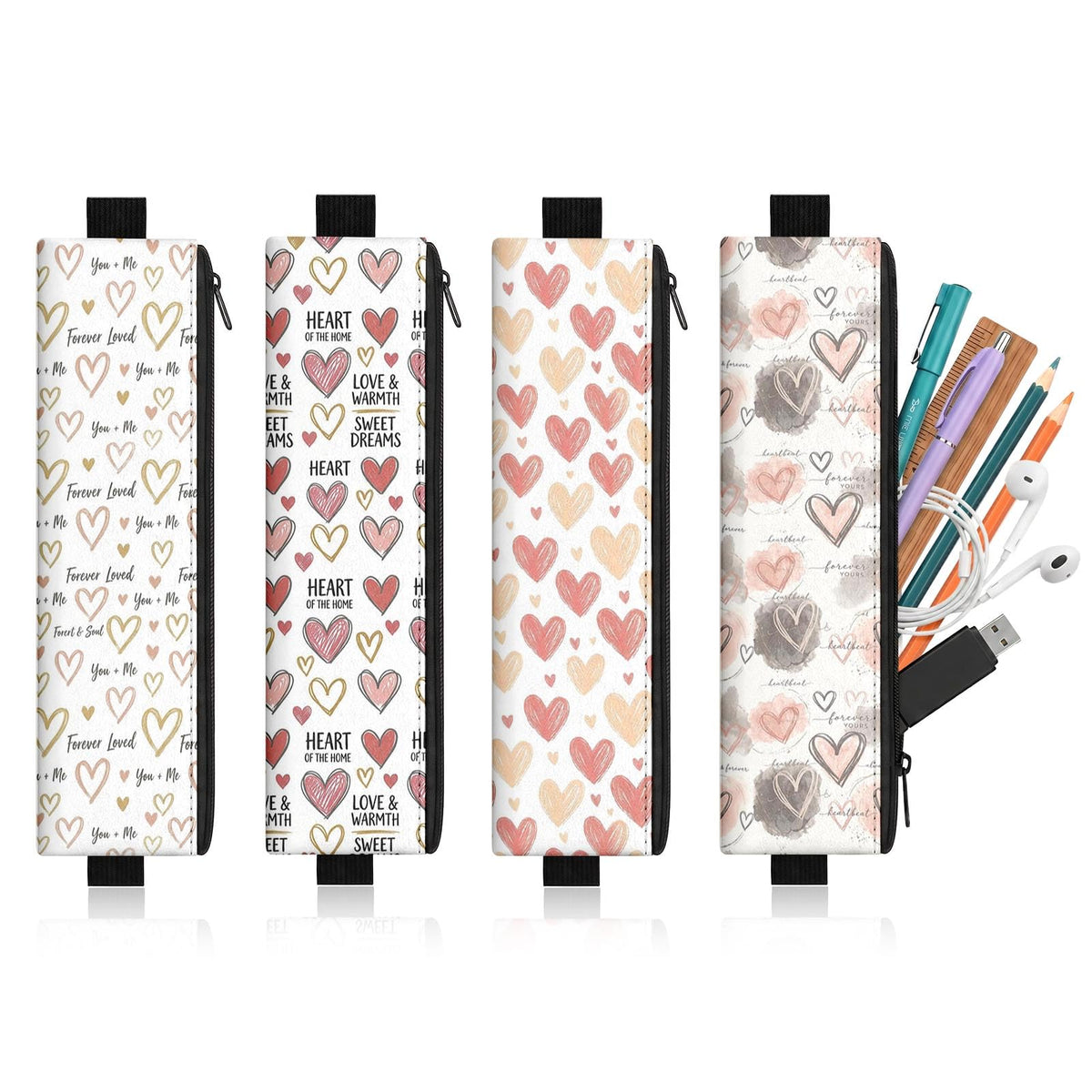 4 Pack Wildflower Floral Elastic Pen Holder for Notebooks