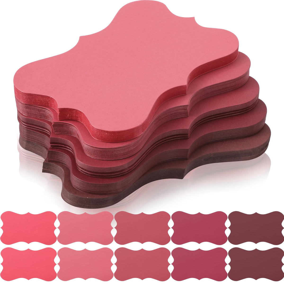 150 Pack Colored Scalloped Index Cards 3x5 Inch Blank Decorative Notecards