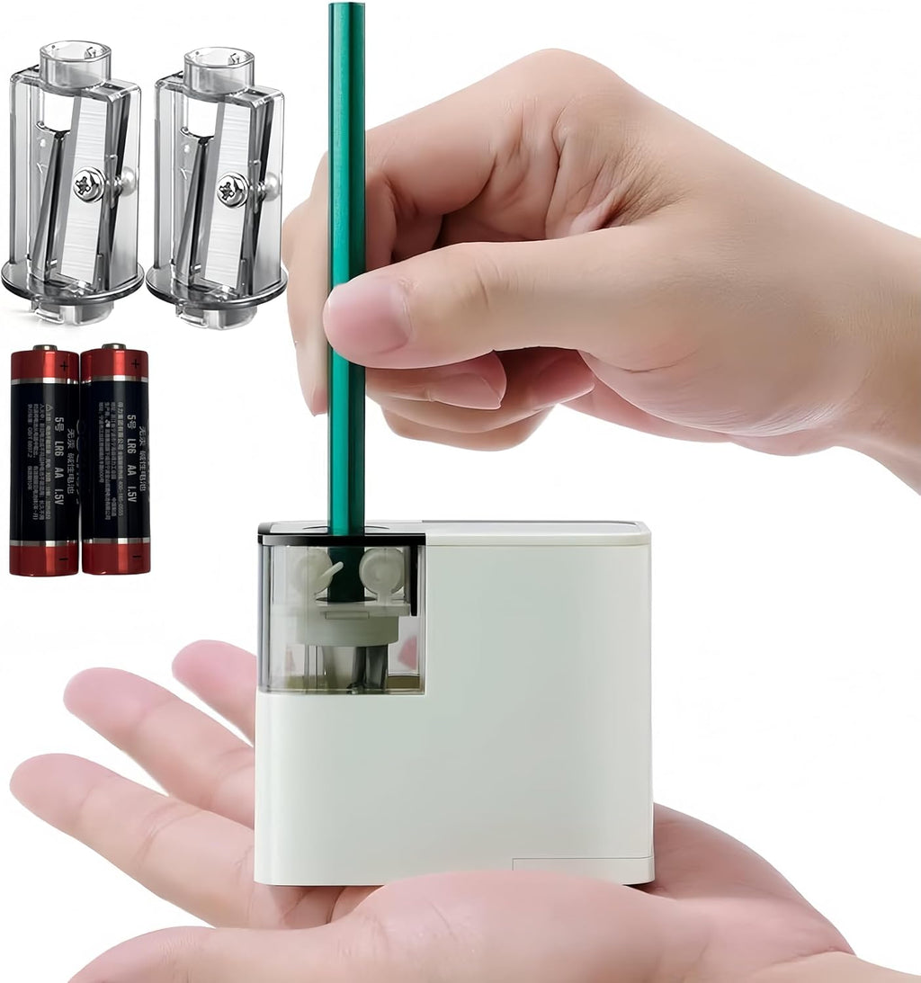 Electric Pencil Sharpener with Battery, Battery Powered