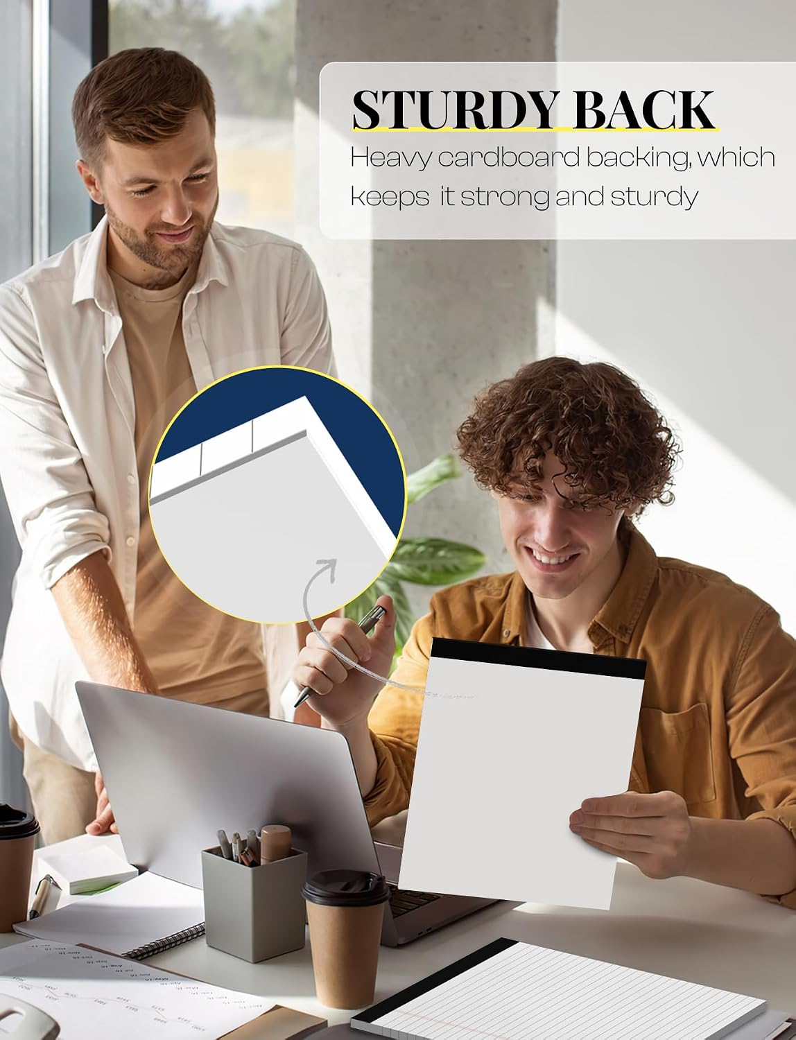 6 Pack 8.5 x 11 Legal Pads Paper Pads 8.5 x 11 White Note Pads for Work