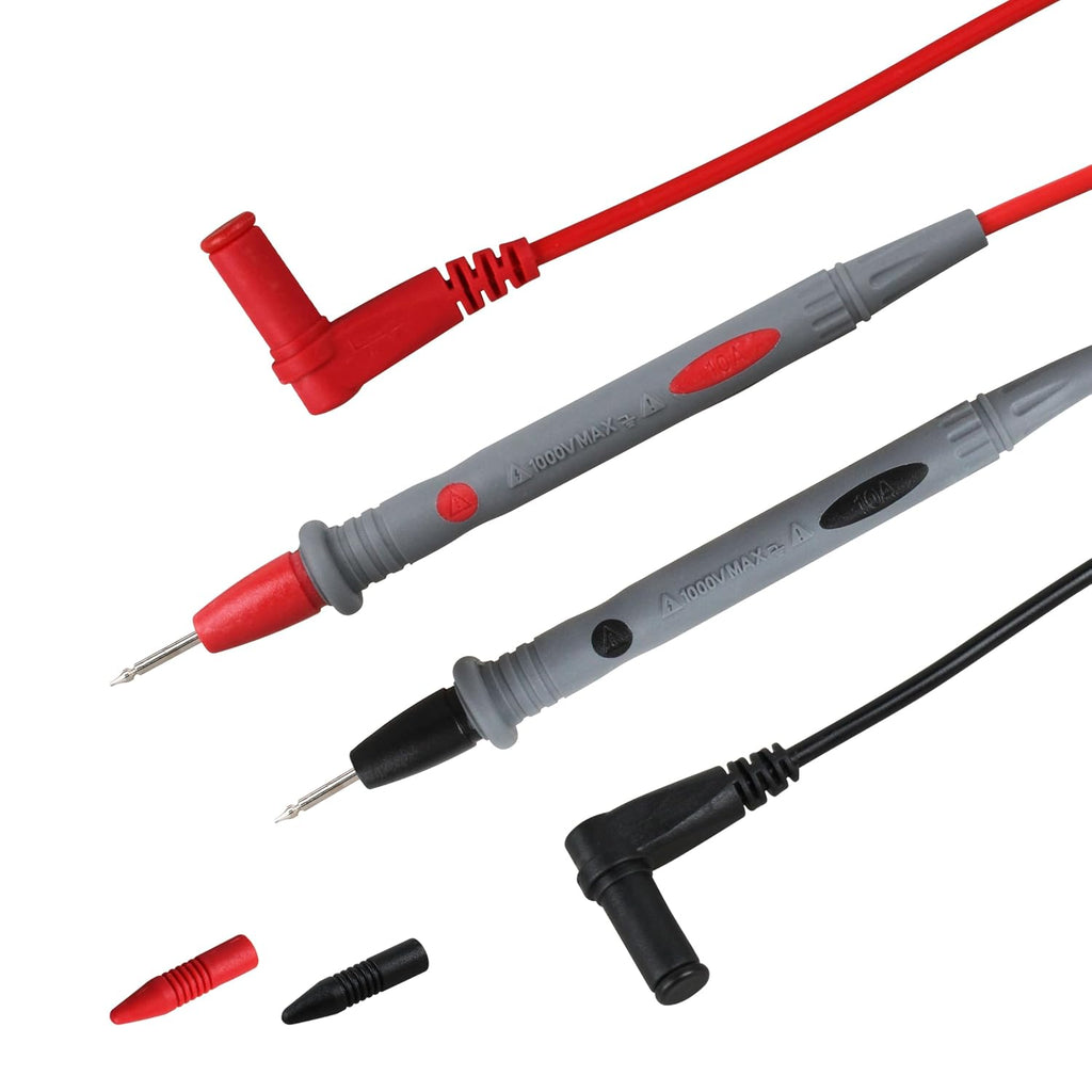 69410 Hard Point Test Lead Set, Multimeter Test Leads 1000V 10A Ultra-Sharp Gold-Plated