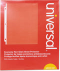 Universal Economy Sheet Protectors Economy Letter 200/Box, UNV-21127