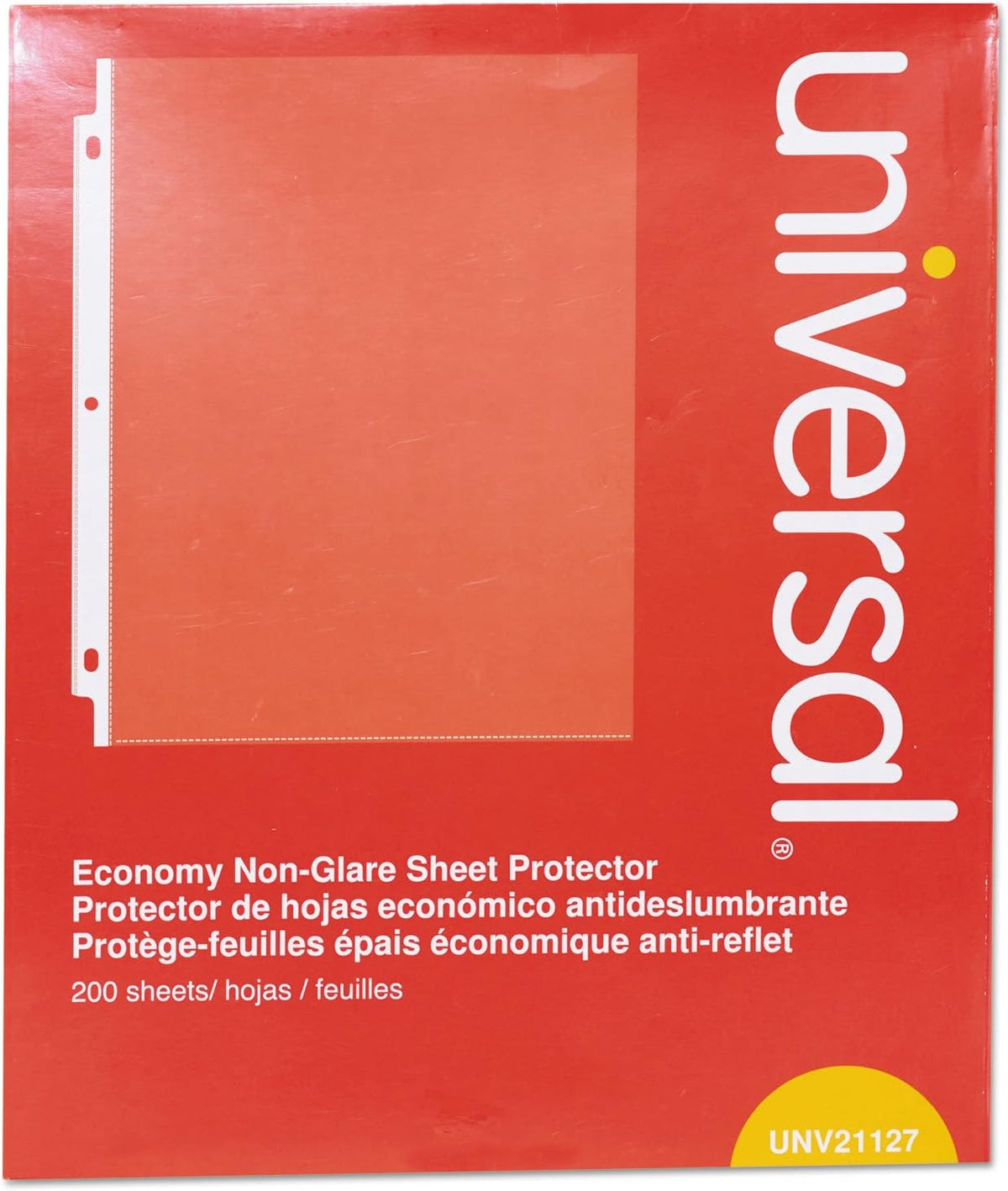 Universal Economy Sheet Protectors Economy Letter 200/Box, UNV-21127