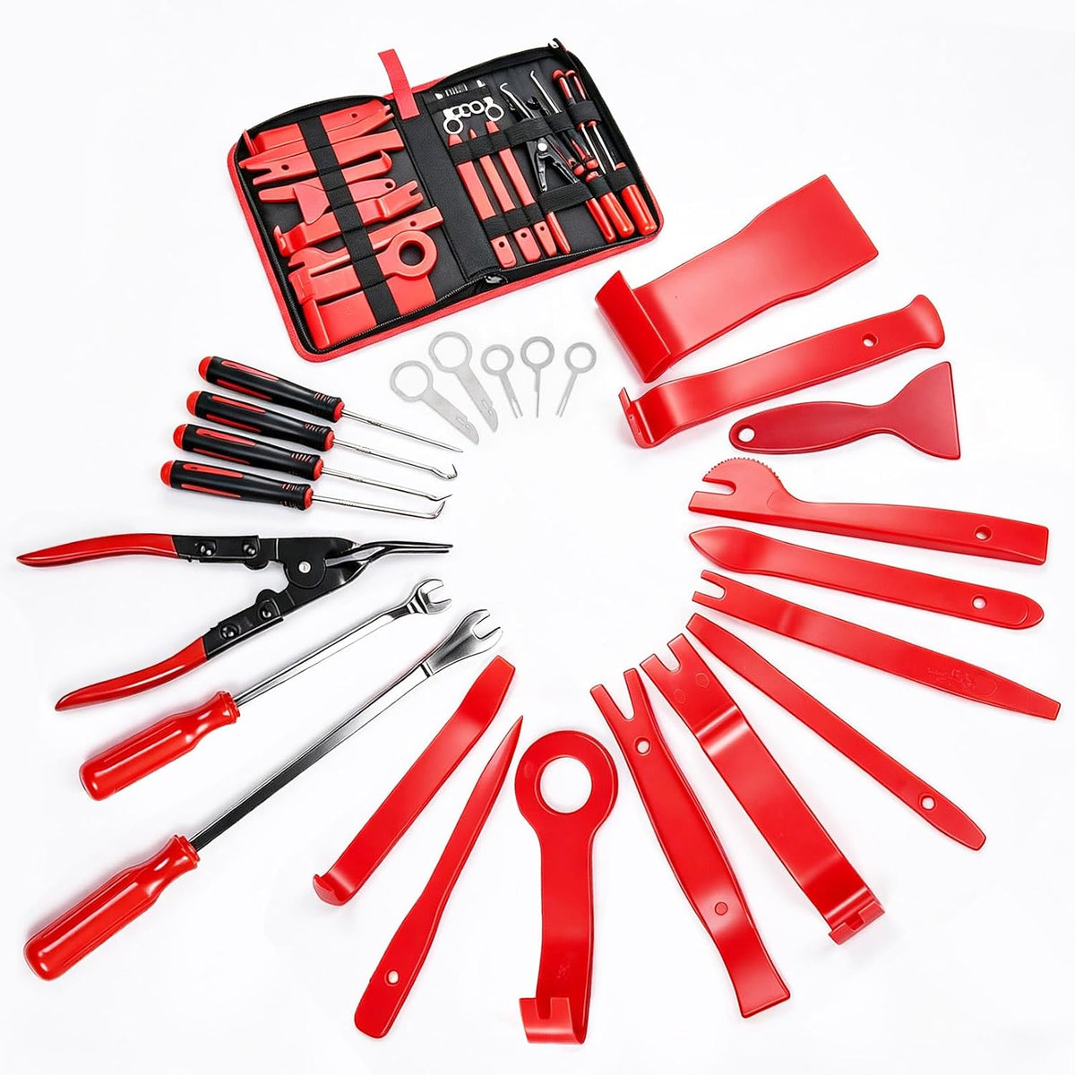 24 Pcs Car Trim Removal Tool Kit with Plastic Trim Removal Tool