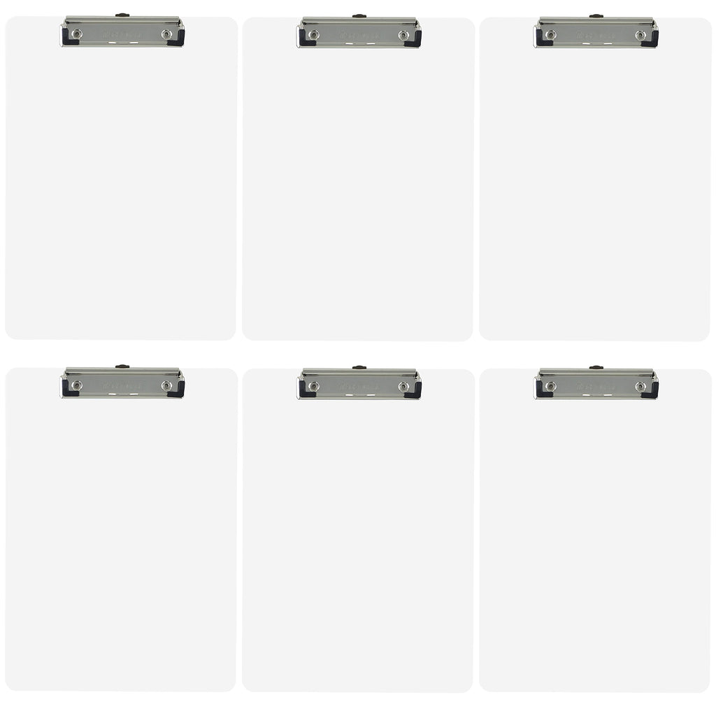 Trade Quest Black Plastic Clipboards Letter Size Low Profile (6-Pack)