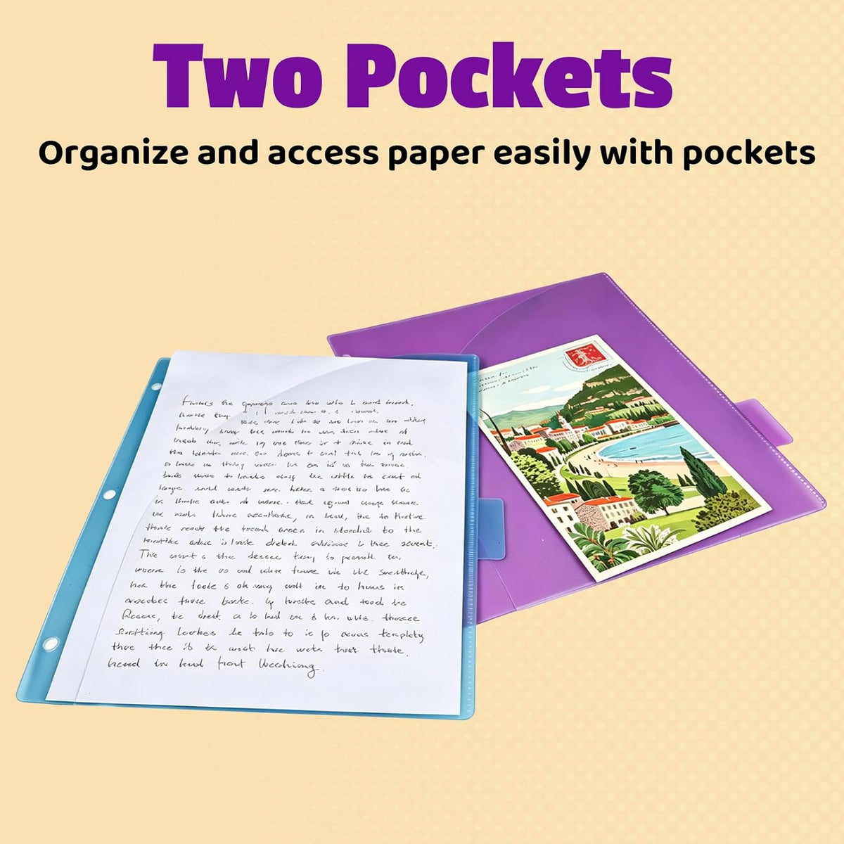 Binder Dividers with Tabs and Pockets, 18PCS/3 Sets in 6-Tab