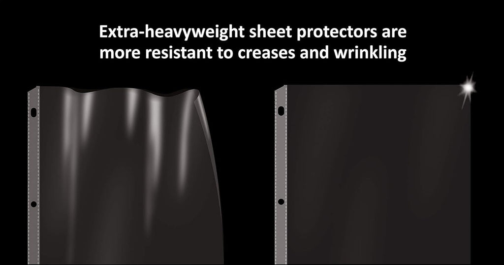 GOLD SEAL Page Protectors, 100 Pack Diamond Clear 4 Mil Heavyweight Page Protectors for 3