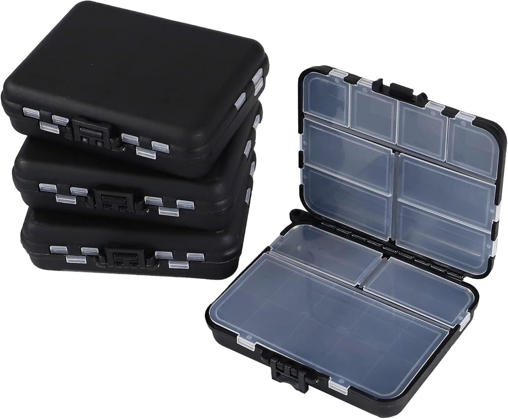 Hlotmeky Small Tackle Box Organizer 4 Pack Mini Tackle Boxes Plastic Fishing Organizer