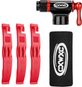 CO2 Inflator with Tire Levers - Presta & Schrader Valve Compatible