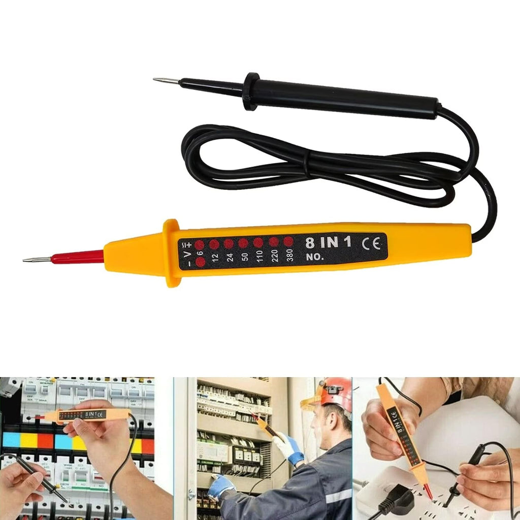 Portable Voltage Tester Tools with LED Lights, AC/DC Voltage Detector Pen