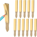 PATIKIL 12Pcs Sandpaper Pencil Sharpener Pencil Tool Charcoal Pointed&Brown